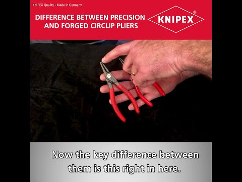 KNIPEX Tool Tips - Difference between precision and forged circlip pliers