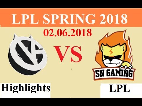 [02.06.2018]: VG vs SNG - Highlights Game 1 - LPL Spring 2018 W4D2