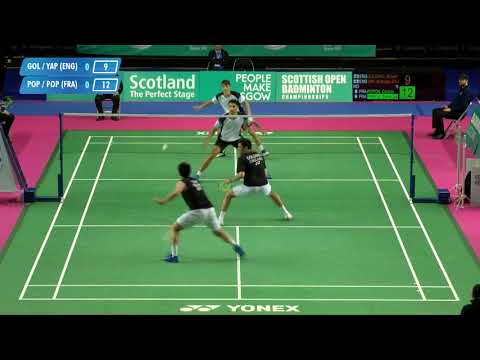 Men’s doubles | Golding/Yap (ENG) v Popov/Popov (FRA) | Scottish Open 2018 - Day 1