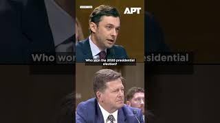 Jon Ossoff Grills Trump's DNI Pick Clayton Over 2020 Election | APT