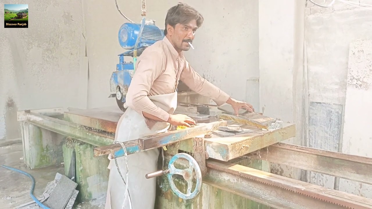 marble factory#section and recess#hard work