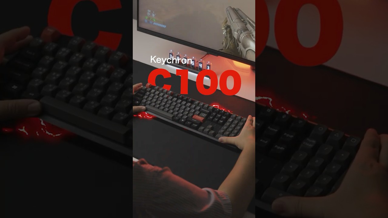 Keychron C100 TMR 8K Magnetic Keyboard ในขนาด 100%