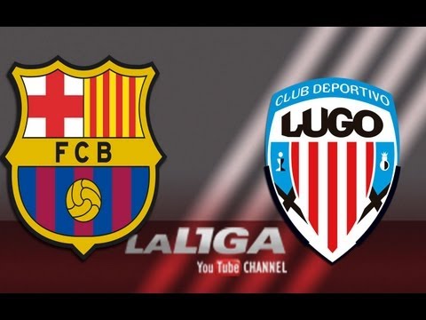 Gol de Víctor Díaz (2-1) en el FC Barcelona B - CD Lugo - HD