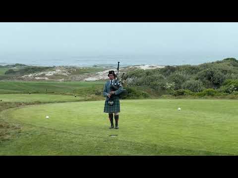 The Bagpiper of Spanish Bay