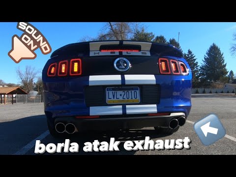 Shelby GT500 Borla Atak Exhaust Sound Clips - Start Up, Driving, Acceleration, GoPro Mount