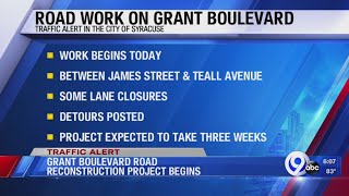 Traffic Alert: Grant Boulevard Road reconstruction project underway