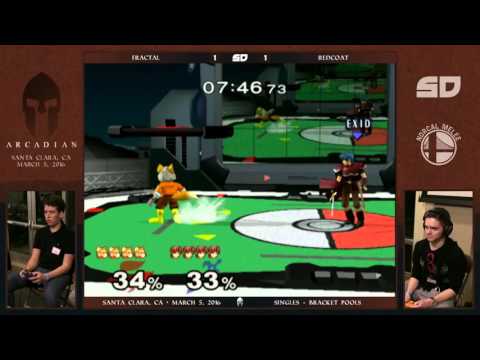 NorCal Arcadian 2016: Fractal (Fox) vs Redcoat (Marth) - Singles - Pools