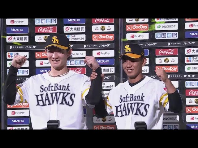 ホークス・今宮健太選手・正木智也選手ヒーローインタビュー 10月1日 福岡ソフトバンクホークス 対 オリックス・バファローズ