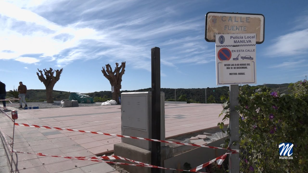Infraestructura trabaja en una plaza mirador en Paso de la Ocasión
