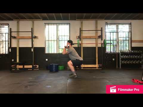 Tempo Front Squat (tempo= 3-3-1-1)