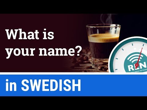 How to say "my name is..." and ask "what is your name?" in Swedish - One Minute Swedish Lesson 6
