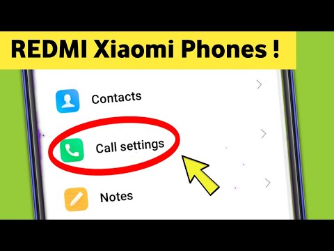 Redmi || Calls Settings in Mi Mobile  Xiaomi Phone