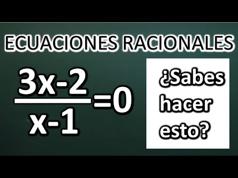 CÓMO RESOLVER ECUACIONES RACIONALES