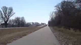 preview picture of video '20 miles in 3 minutes on the High Trestle Rail Trail'
