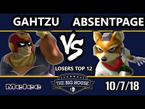 TBH8 SSBM - CLN | AbsentPage (Fox) Vs. Gahtzu (Captain Falcon) - Smash Melee Losers Top 12