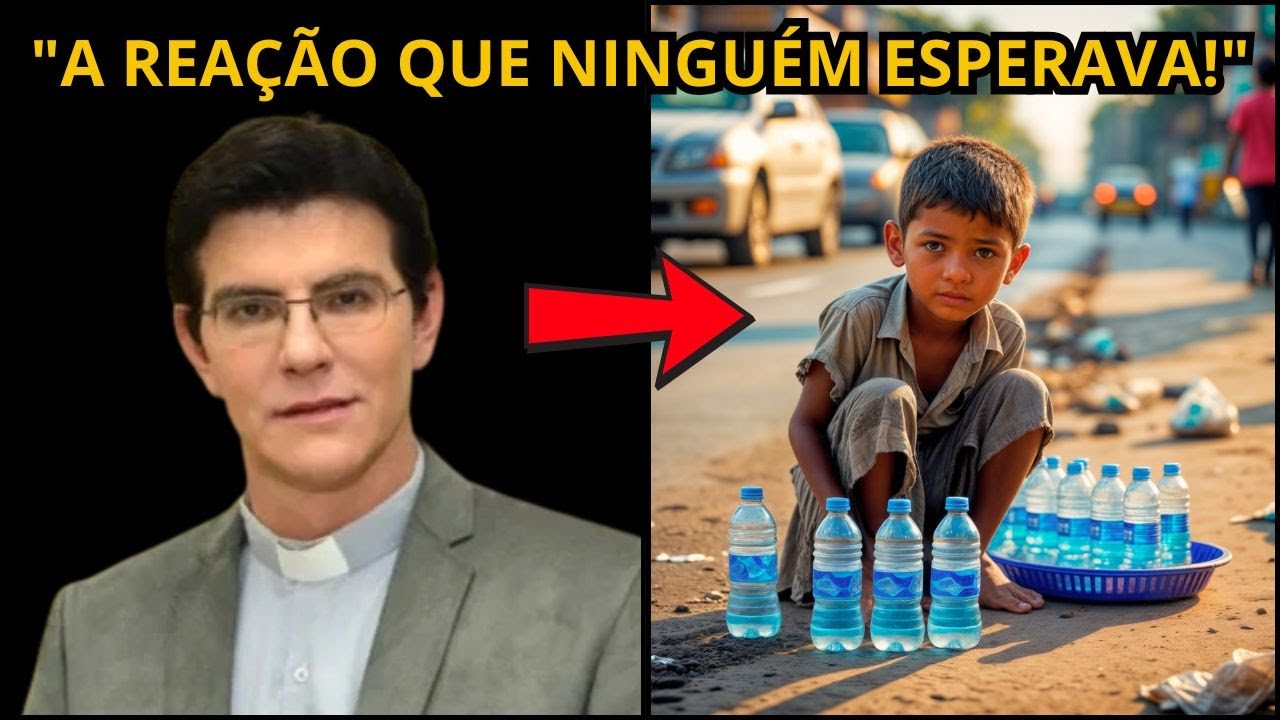 Padre Manzotti vê uma criança vendendo água no semáforo – O que ele faz deixa todos sem palavras!