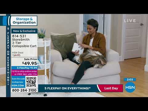 StoreSmith 3Tier Collapsible Cart