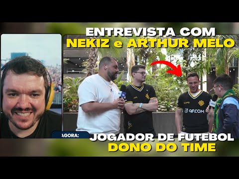 Entrevista com NEKIZ e ARTHUR MELO (Jogador) após vitória