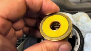 2019 Ford Expedition overheating after cam-shaft phasers are replaced - how to replace thermostat