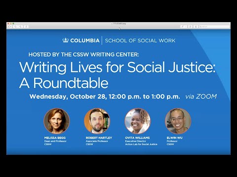 Writing Lives for Social Justice: A Roundtable