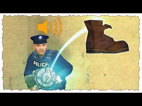 Scamming the police department by selling them boots