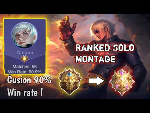 GUSION MONTAGE 90% WIN RATE AUTO SAVAGE |MOBILE LEGENDS BANG BANG