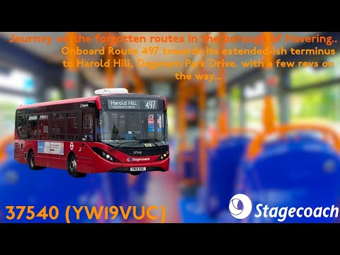 *Few Revs* Journey on the 497 || ADL Enviro 200 MMC Voith || 37540 (YW19VUC) || Stagecoach London