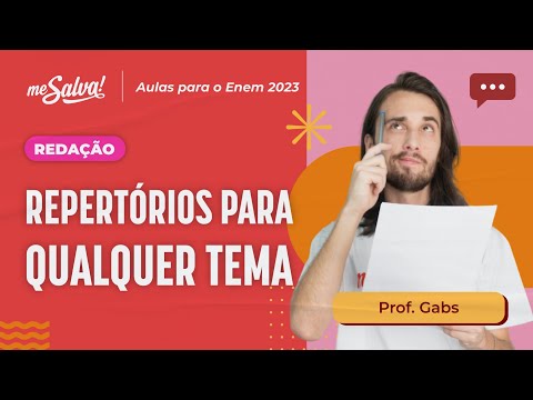 GABARITE qualquer TEMA com esses REPERTÓRIOS | Me Salva! ENEM