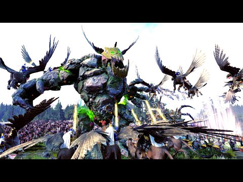 Total War WARHAMMER 2 - BRETONNIA VS GREENSKINS  | MEAT-GRINDER | FIRE SUPPORT | KNIGHT'S GLORY | 4K