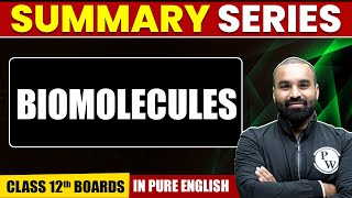 BIOMOLECULES | Summary in Pure English | Chemistry | Class 12th Boards