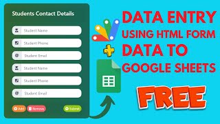 How to create data entry form in Google Sheet | Student Database Management with Google Sheets | R42