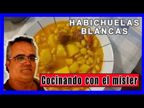 Habichuelas blancas estofadas | receta de la abuela isabel | STEWED BEANS | 炖豆Dùn dòu 煮豆Nimame