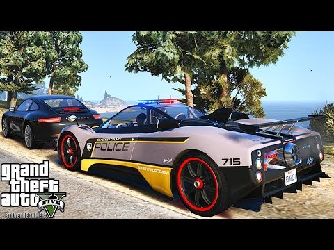 GTA 5 MODS LSPDFR 974  - PAGANI ZONDA SUPERCAR PATROL!!! (GTA 5 REAL LIFE PC MOD)
