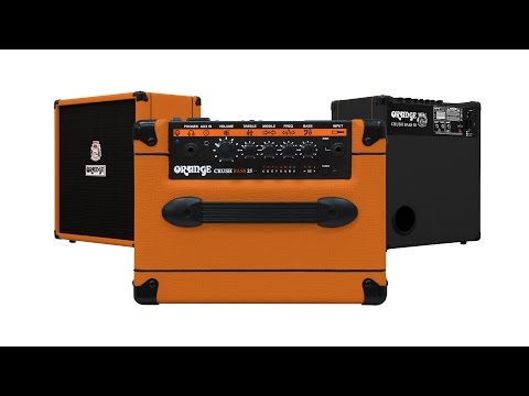 Orange Amps Crush Bass 25 Combo Amplifier with Parametric Mid Control, Cabinet Simulation (Black)