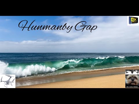 HUNMANBY GAP - Sea Shore. #drone #northyorkshire  #djimini2 #beach #waves