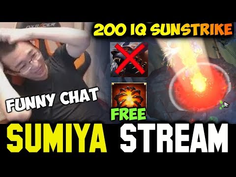 200 IQ Sunstrike + Super Funny Chat | Sumiya Invoker Stream Moment #250