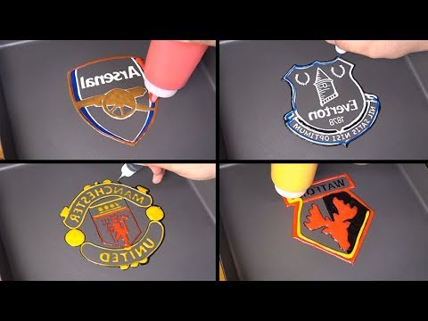Premier League Teams Logo Pancake art - Arsenal, Everton, Manchester United, Watford