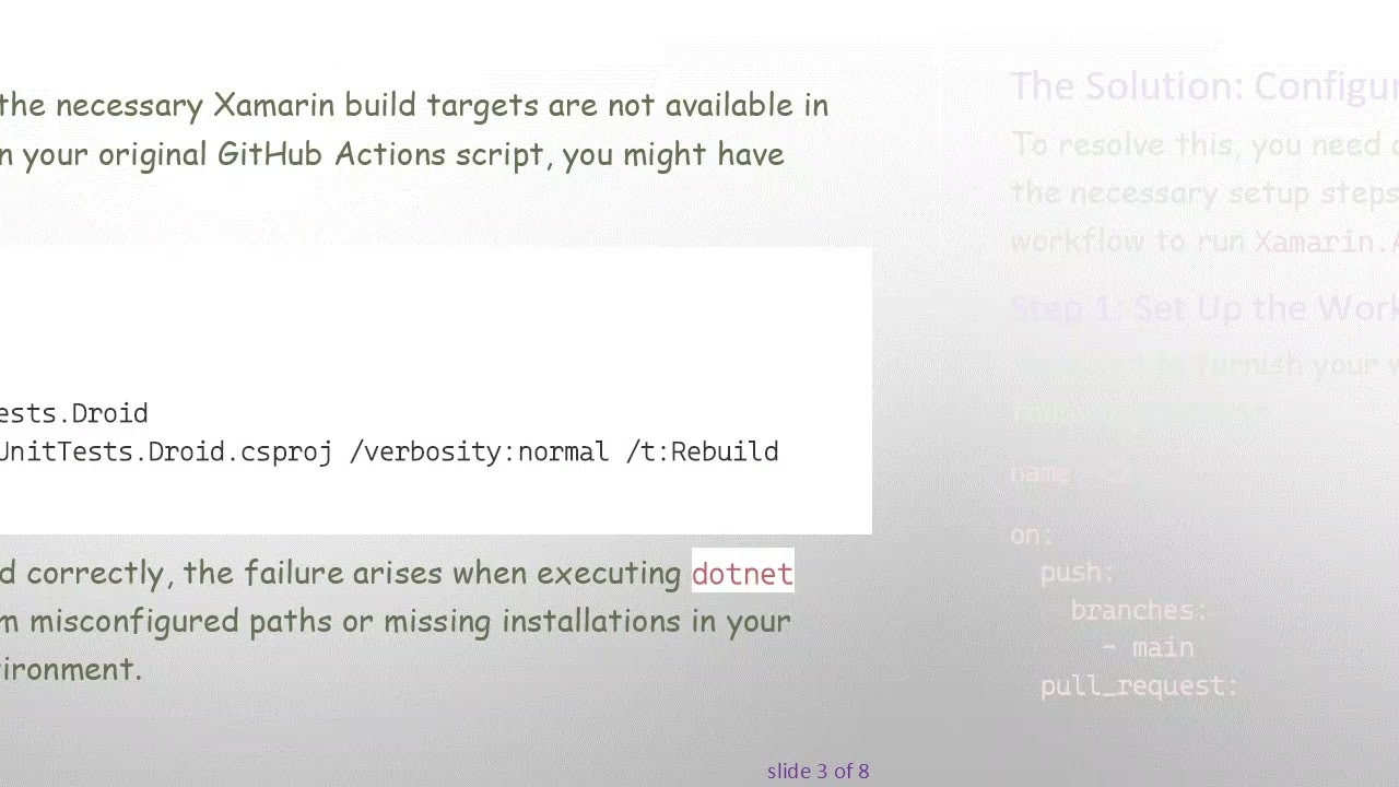 Running Xamarin.Android Unit Tests with GitHub Actions
