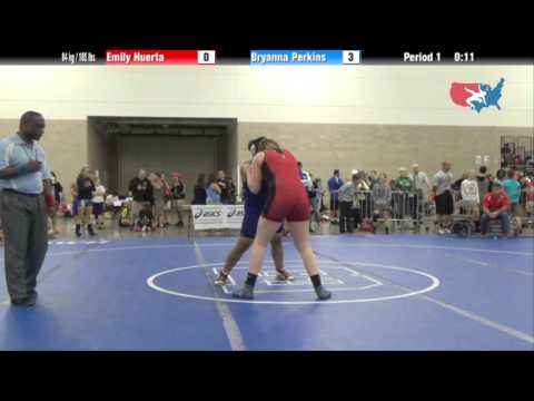 FILA Cadet 84 kg / 185 lbs. - Emily Huerta vs. Bryanna Perkins