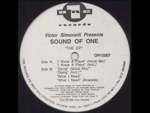 Victor Simonelli Presents Sound Of One ‎– What I Need