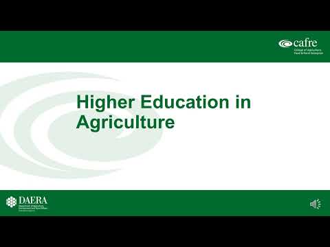 Degree courses in Agriculture Presentation