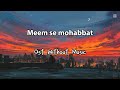Beqarar Yeh Dil Meem Se Mohabbat OST Without Music