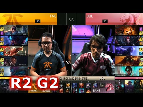 Fnatic vs UOL (Unicorns of Love) | Game 2 S6 Worlds 2016 EU Regionals Round 2 | FNC vs UOL G2 R2