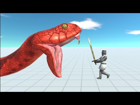 10 Vs 50 TITANOBOA Vs ANCIENT HUMANS 🔥 Which One Better That ? - Animal Revolt Battle Simulator