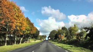preview picture of video 'Driving Through Minihy-Tréguier On The D8, Brittany, France 28th October 2011'