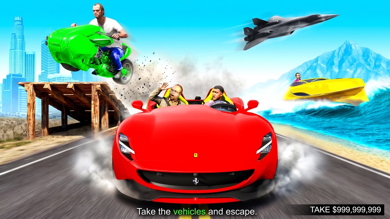 The VEHICLE HEIST in GTA 5!