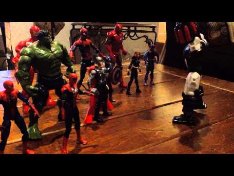 The avengers vs Lokis army 2