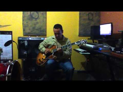 Richie Morales twin reverb - amp Gibson ES 137 custom Jazz
