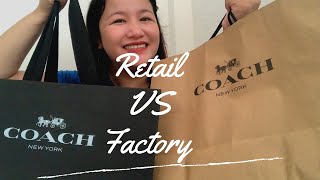 Difference between Coach Retail and Coach Factory Outlet | Coach Retail versus Coach Factory Outlet