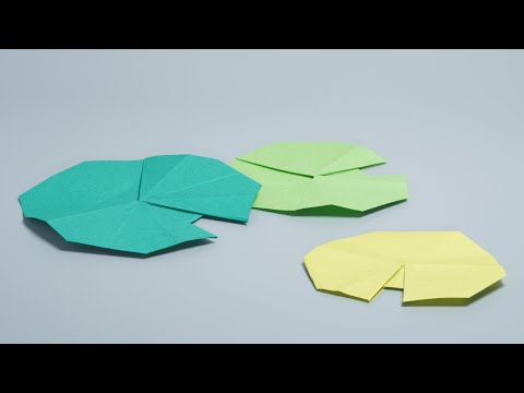 Origami Lily Pad By B. Domangue 摺紙 睡蓮葉 折り紙 リリーパッド